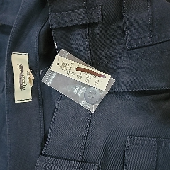 Madewell Emmett Wide-leg pants Navy size 31 Tall - Picture 4 of 5